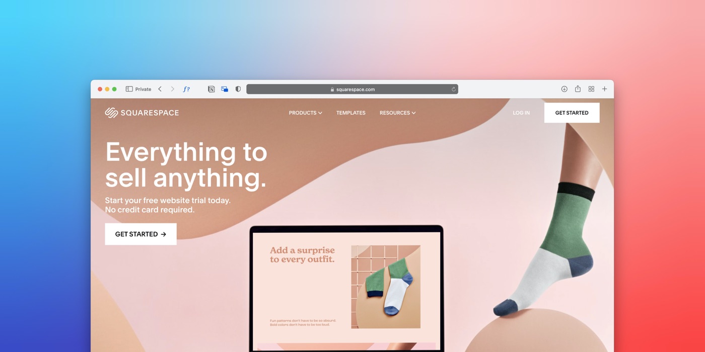 Squarespace example of what the layout looks like for Parker, CO Businesses