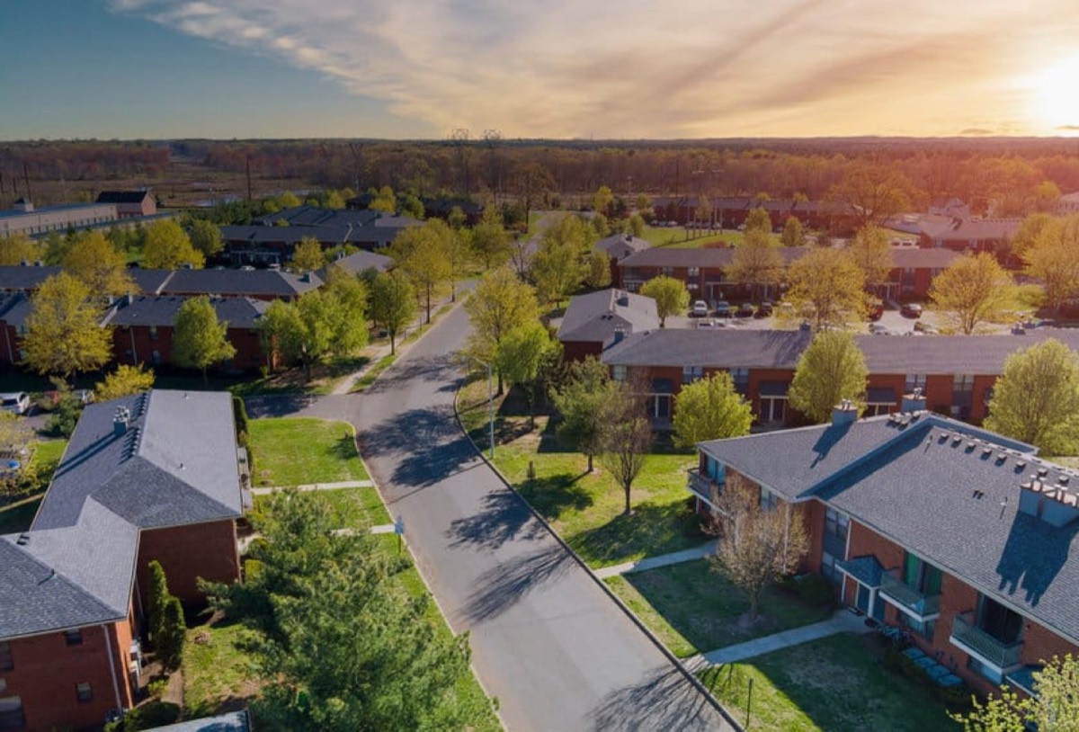 top view of Bradbury ranch in parker co