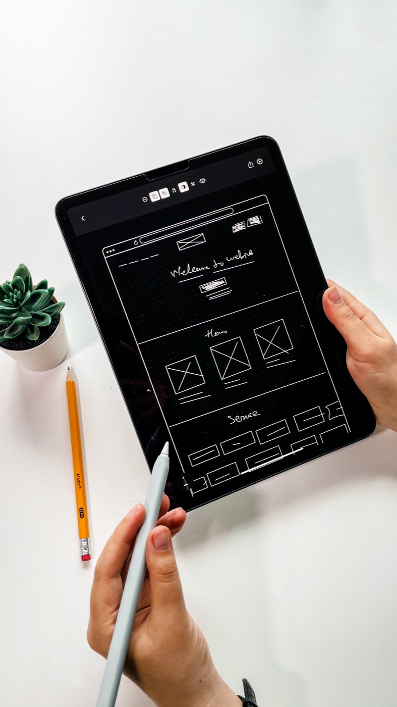 example of a good wireframe layout for wbesite