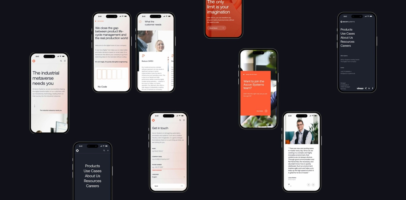 mobile web design examples for parker business owners