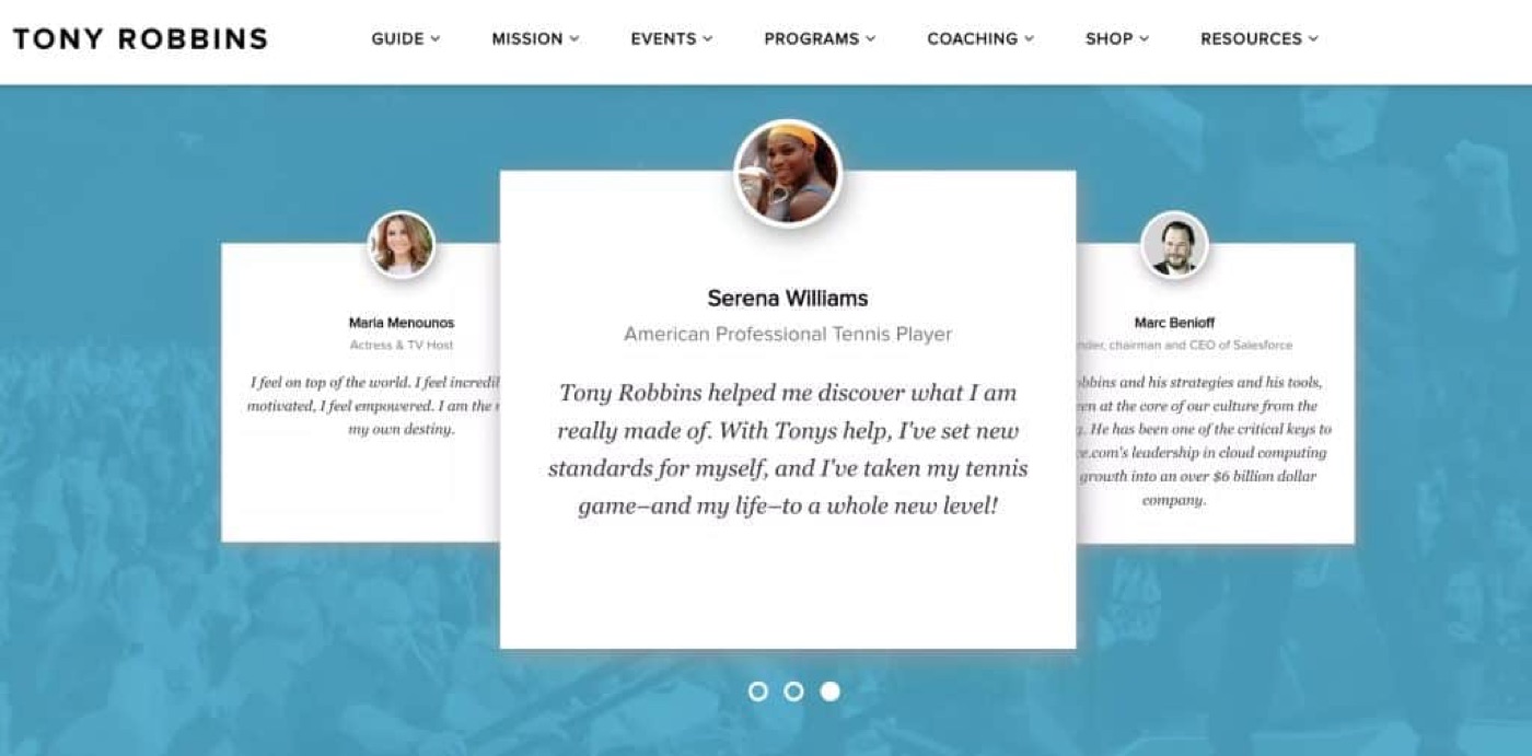 Testimonial examples for a section on a website for a roofer
