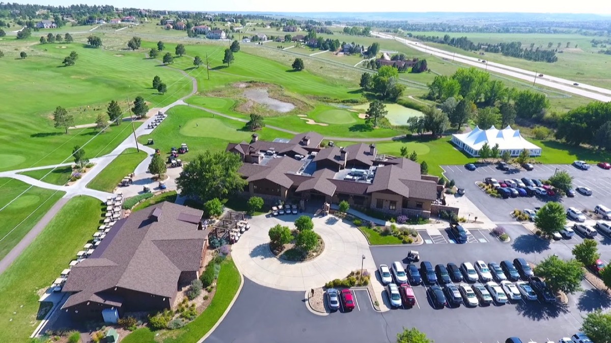 The pinery golf course aerial view