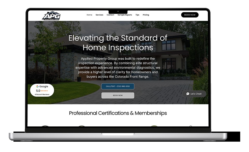 The Applied Technology Inspections website, Front Range