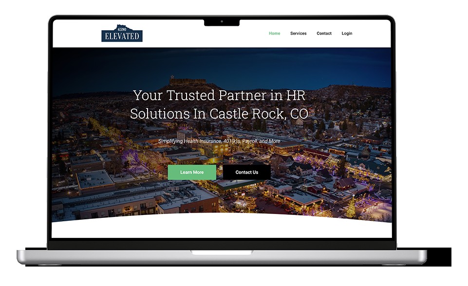 A Castle Rock client website, written around that town